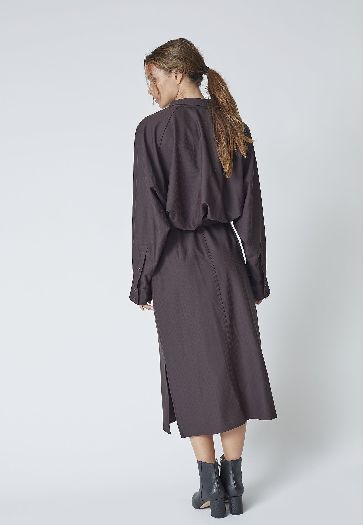 ZELLA DRESS BROWN