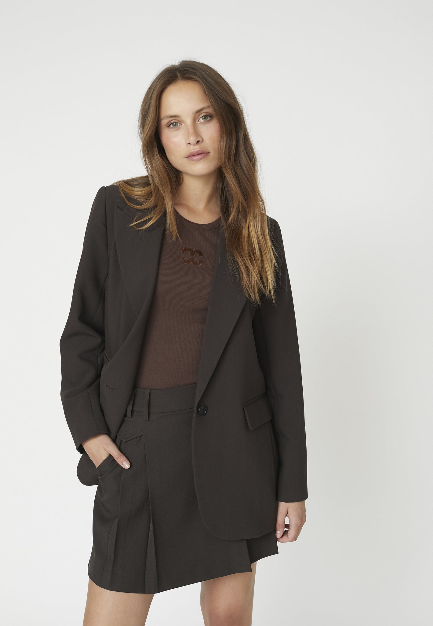 VOLA BLAZER BRUN CO COUTURE