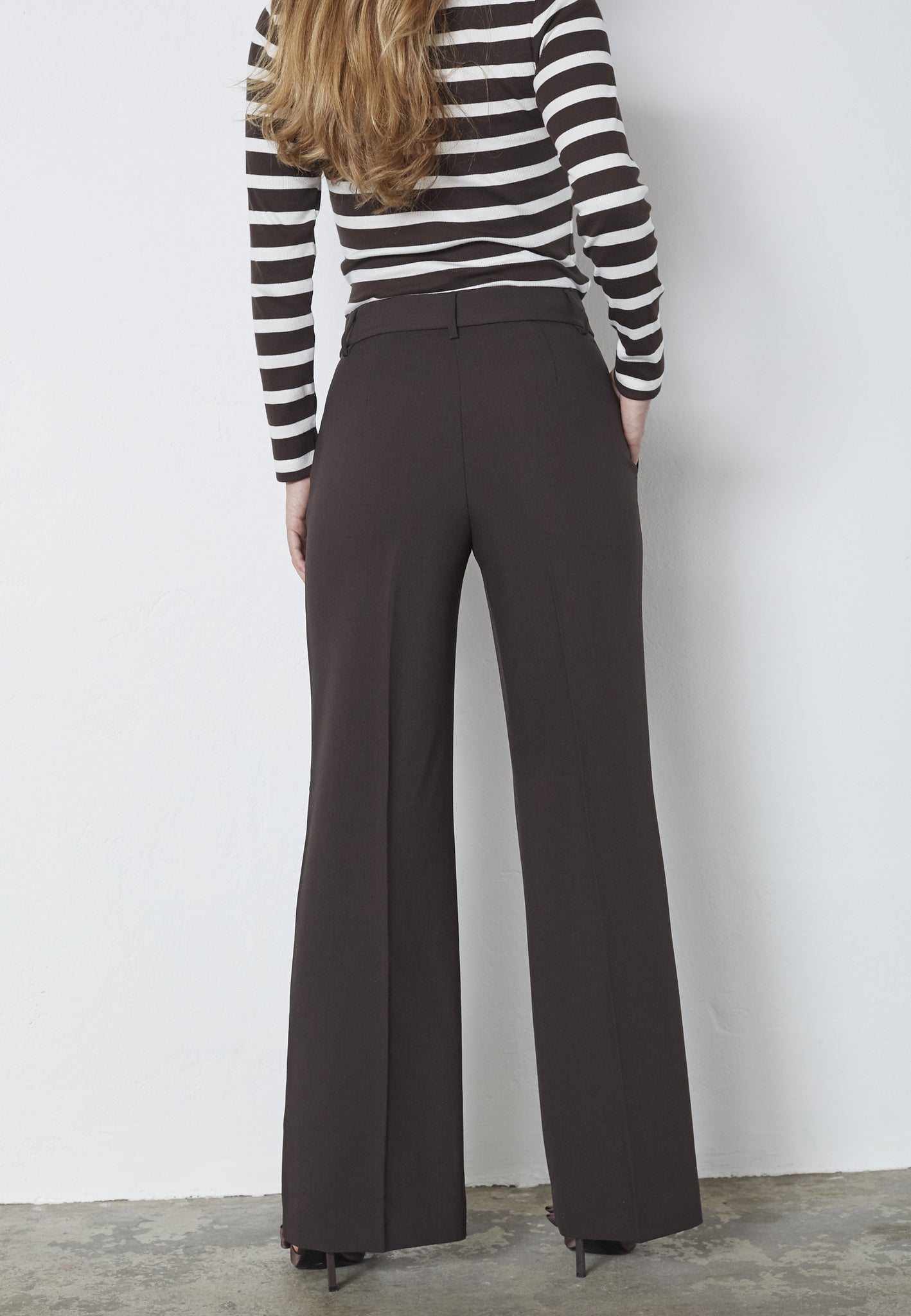 VOLA WIDE LONG PANTS BRUN CO COUTURE