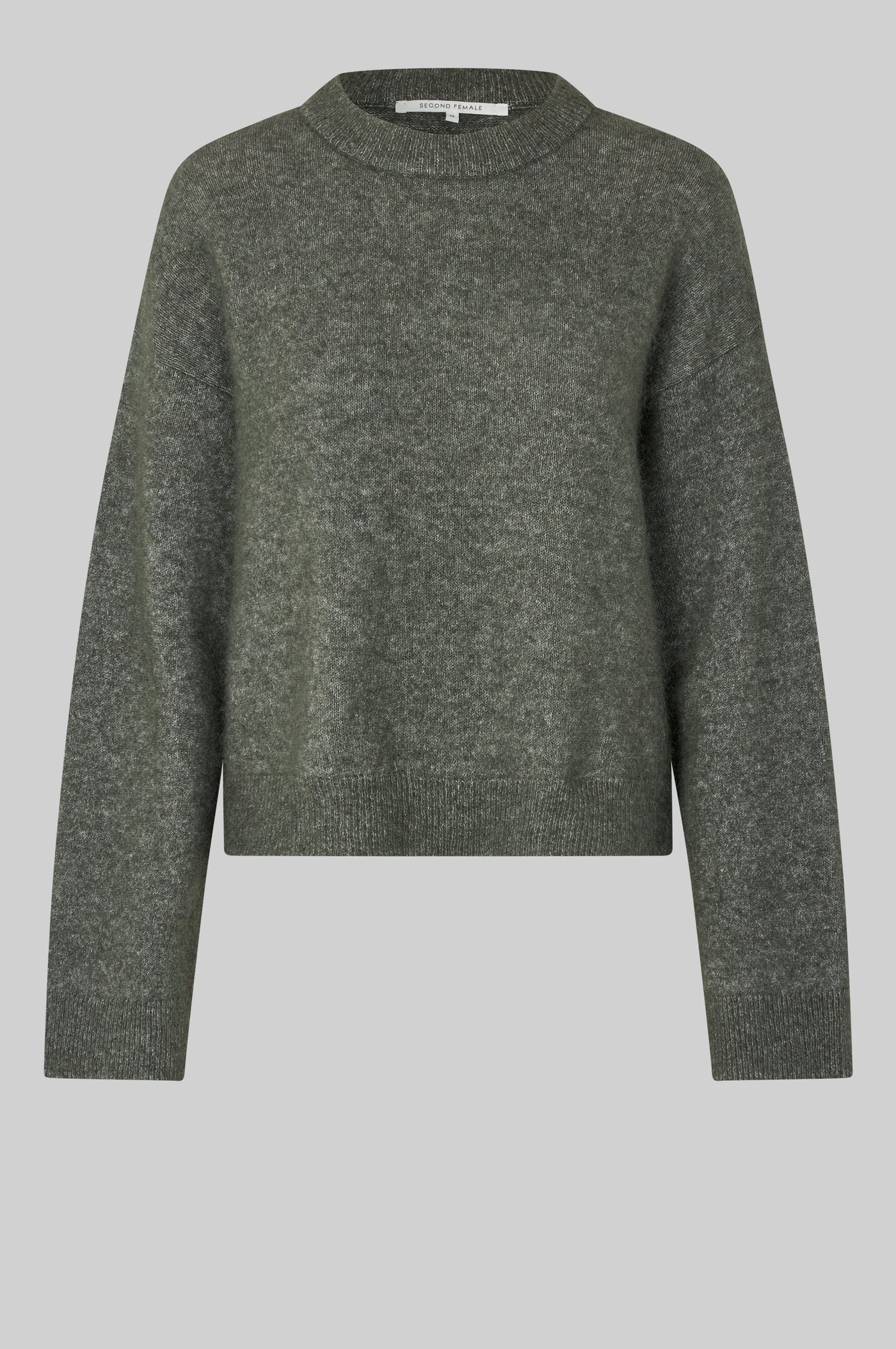BROOK KNIT DROP SHOULDER O-NECK SECOND FEMALE