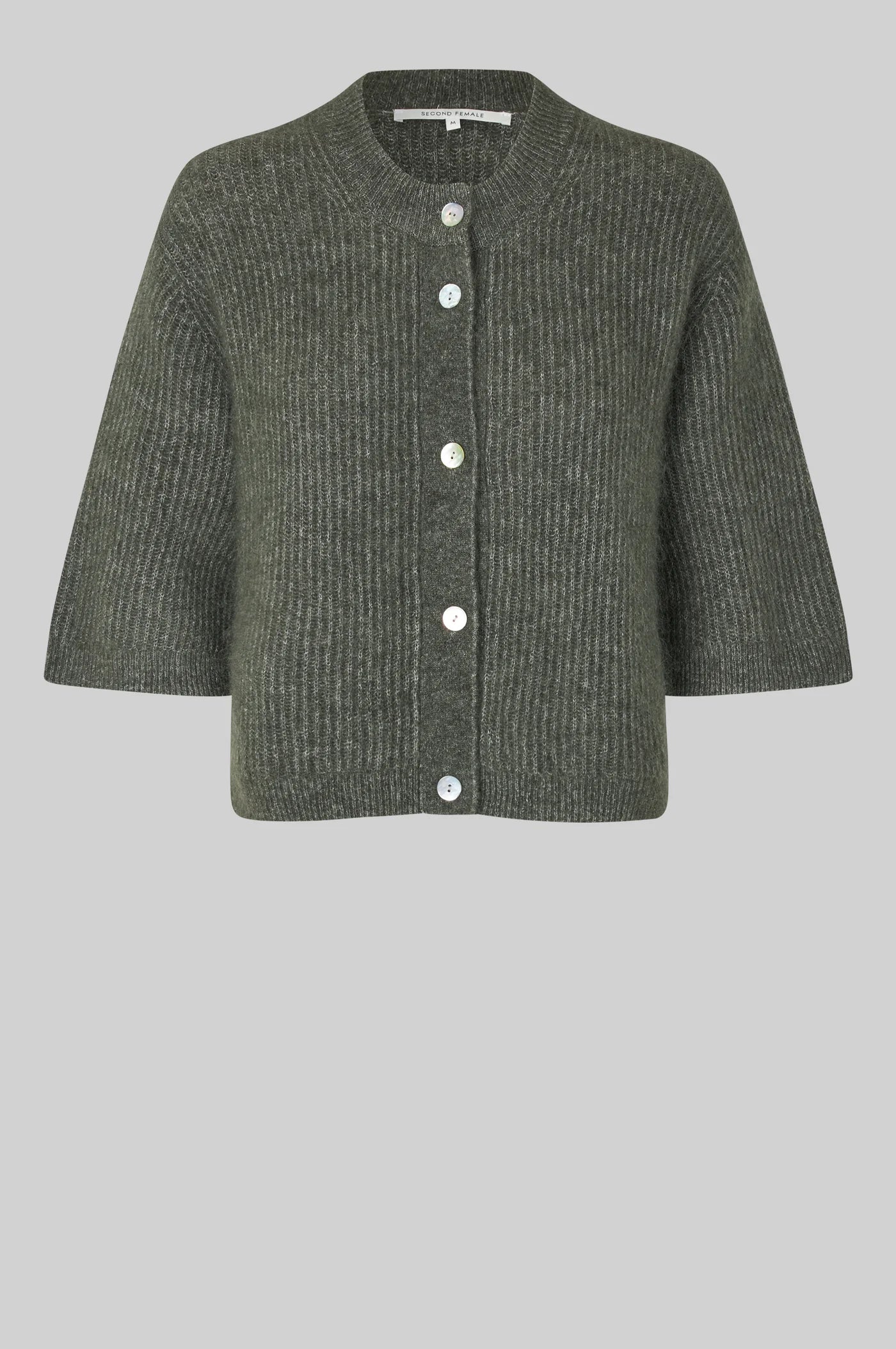 ANDREA KNIT RIB CARDIGAN SECOND FEMALE