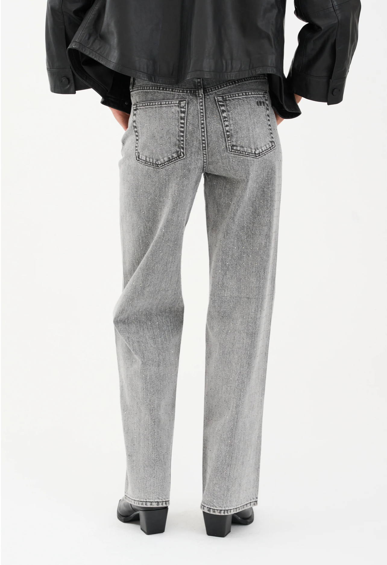 IVY MIA STUD WASH FADED GREY