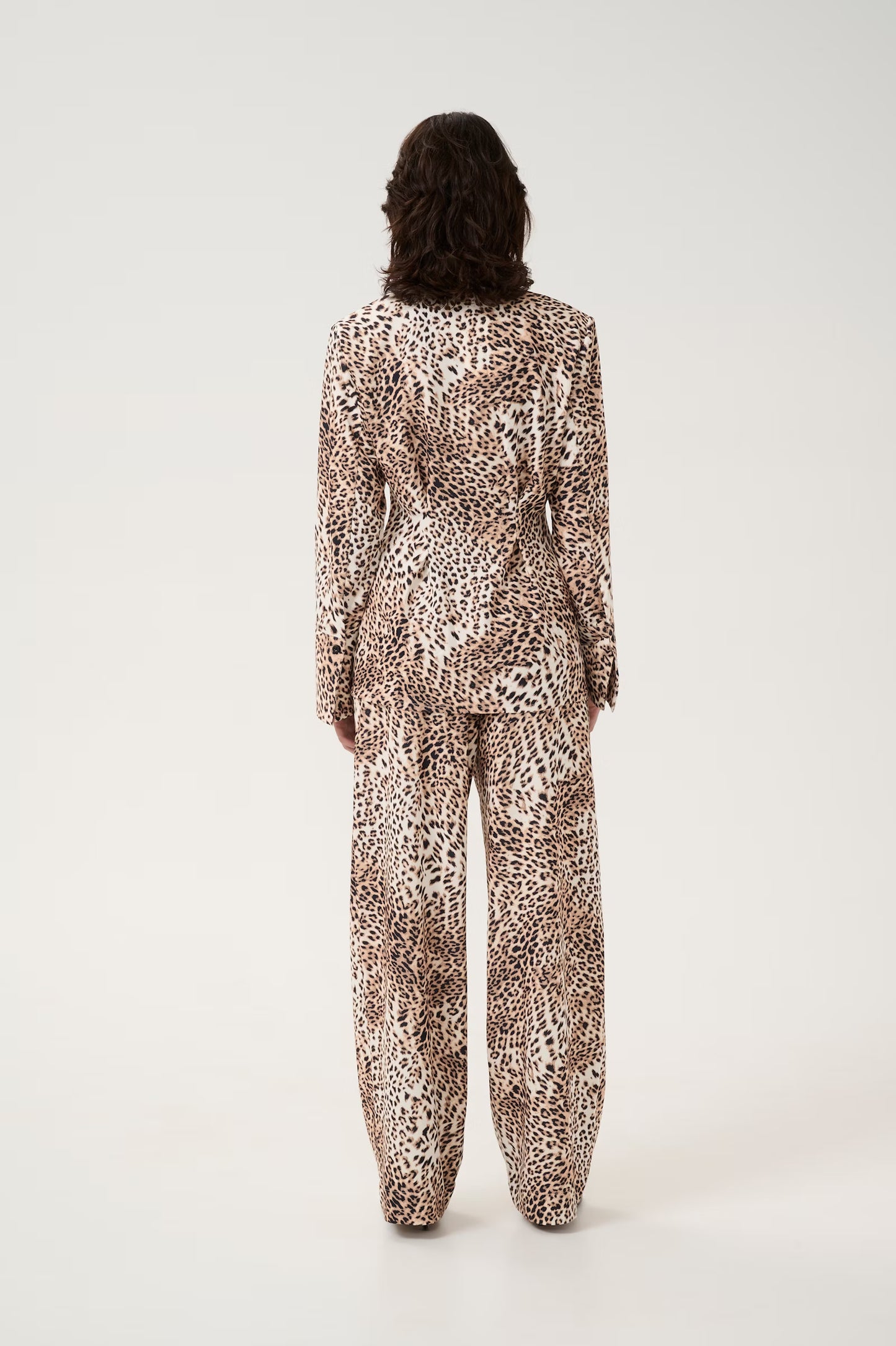 MAREEN LEOPARD SKJORTA GESTUZ