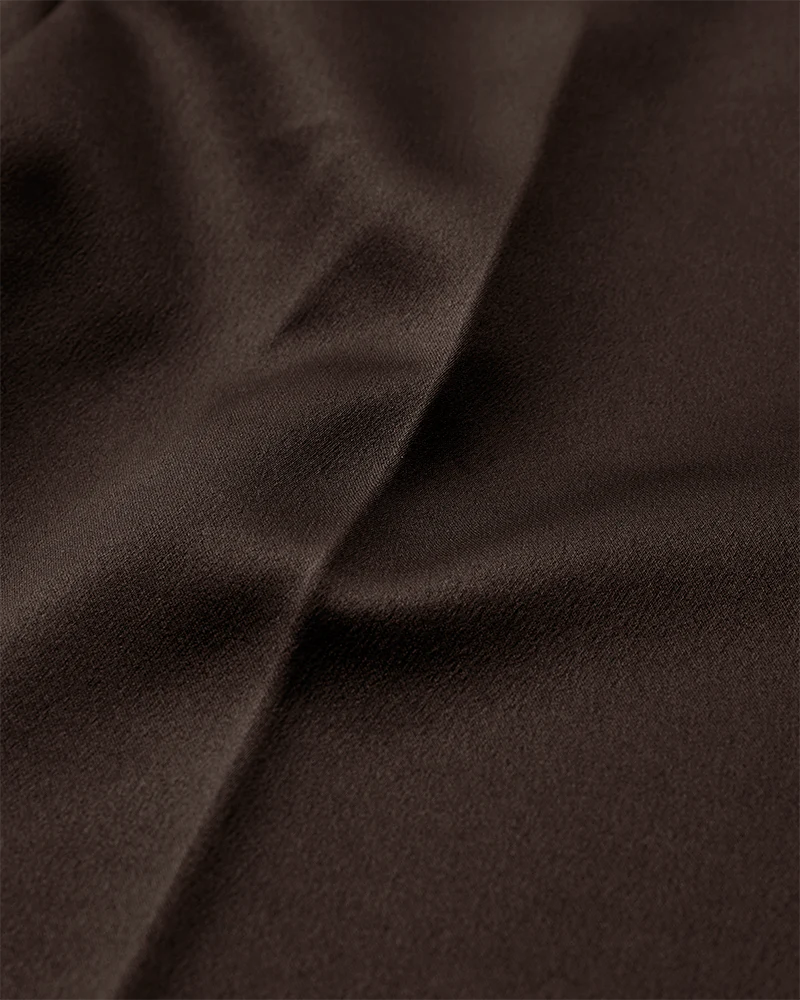 SHINE HIGH-WAISTED PANTS IN BROWN COPENHAGEN MUSE