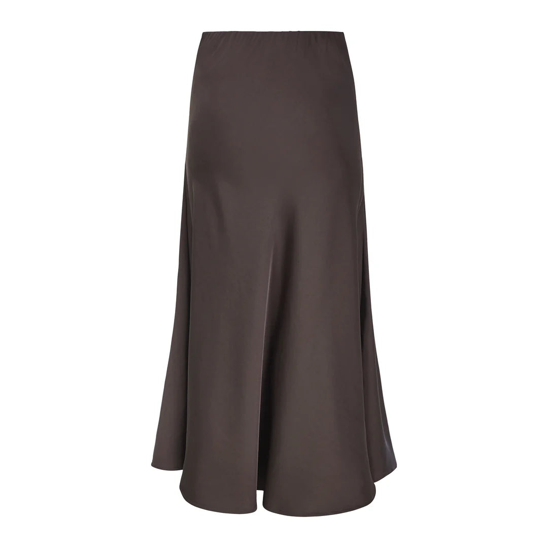 SRAbia Midi Skirt - Coffee Bean