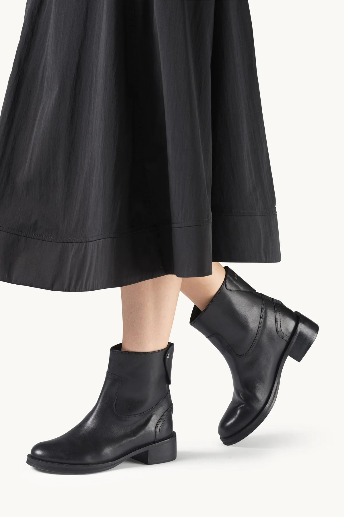 LÄDERBOOTS SVARTA ILSE JACOBSEN