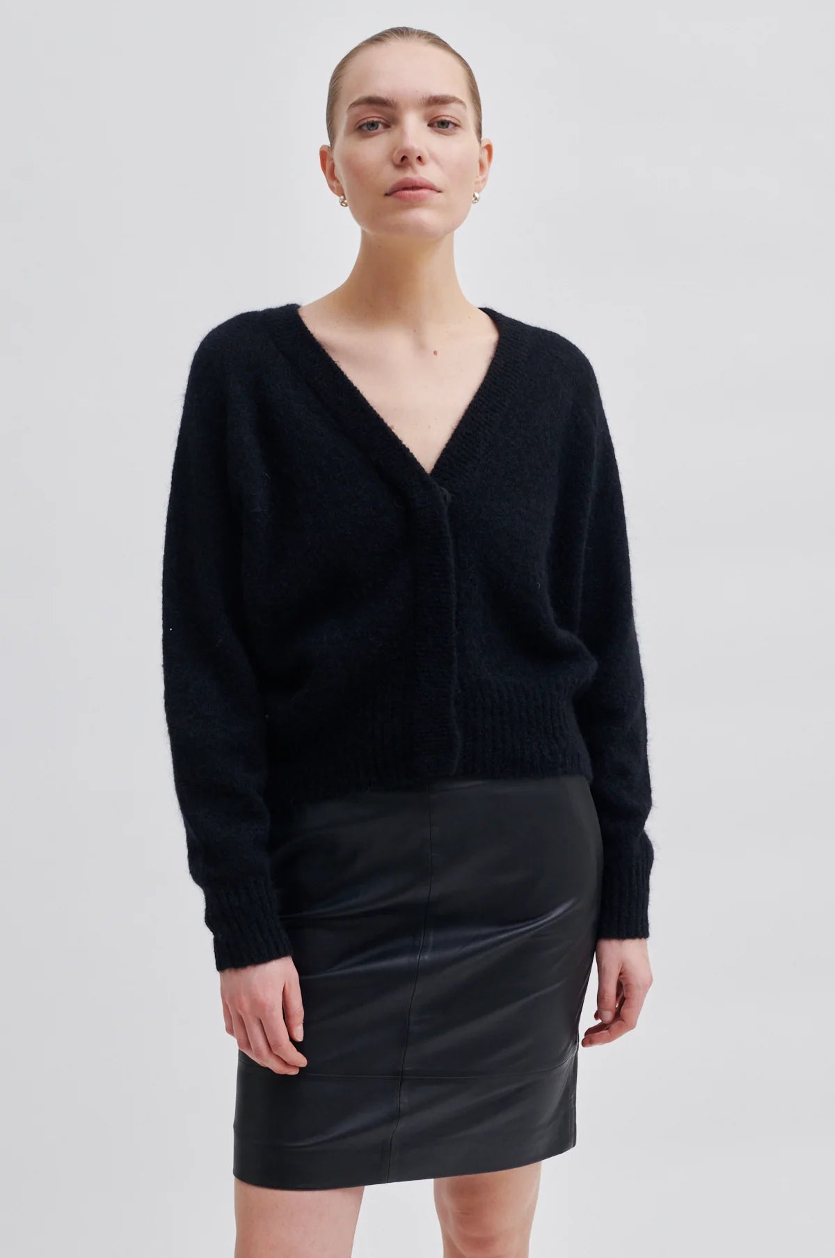 FRANCIE MINI LEATHER SKIRT SECOND FEMALE