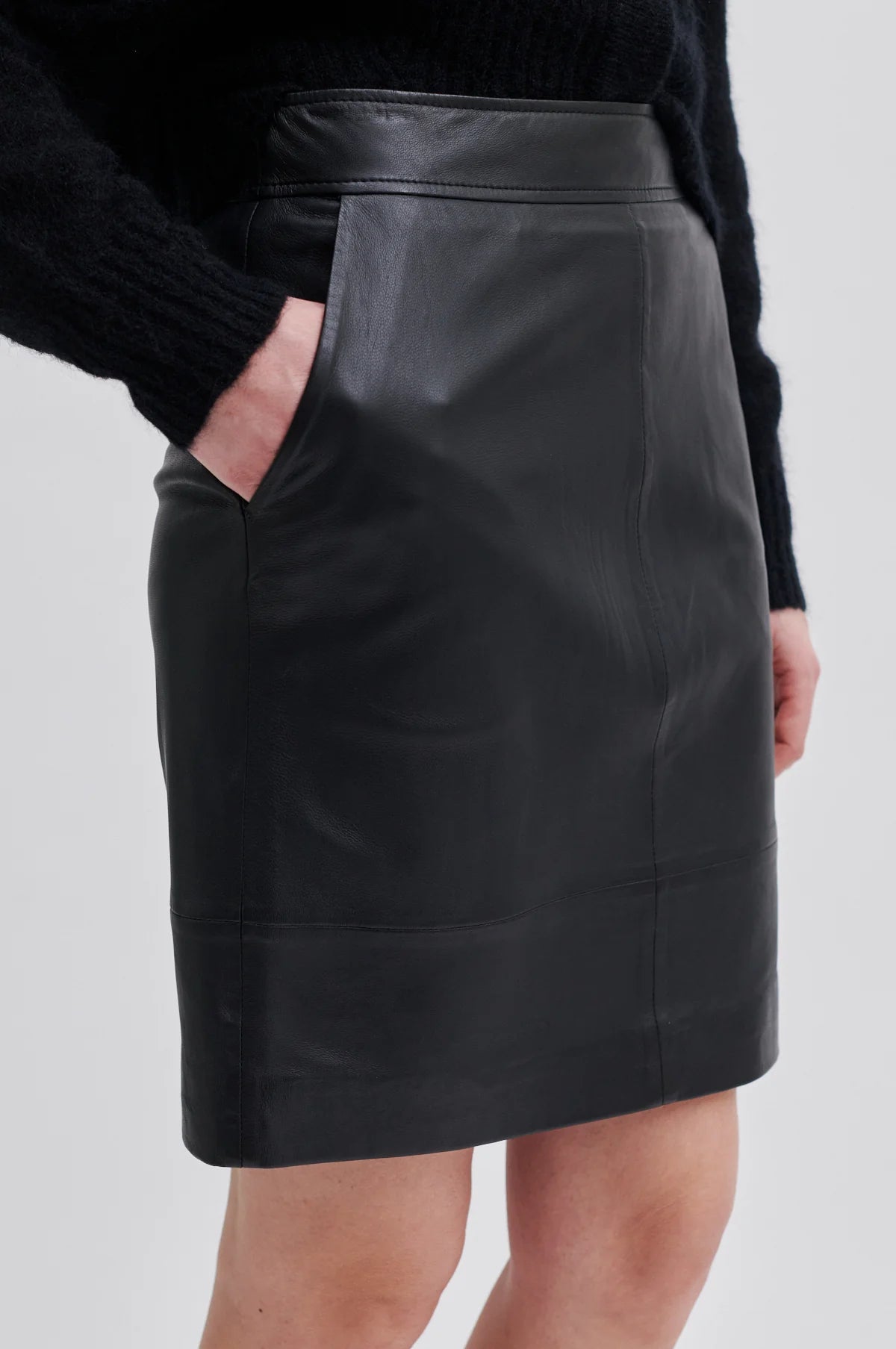 FRANCIE MINI LEATHER SKIRT SECOND FEMALE