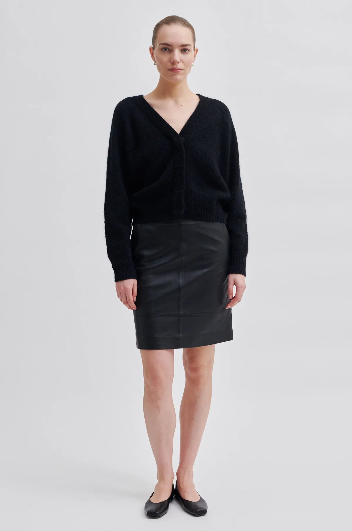FRANCIE MINI LEATHER SKIRT SECOND FEMALE