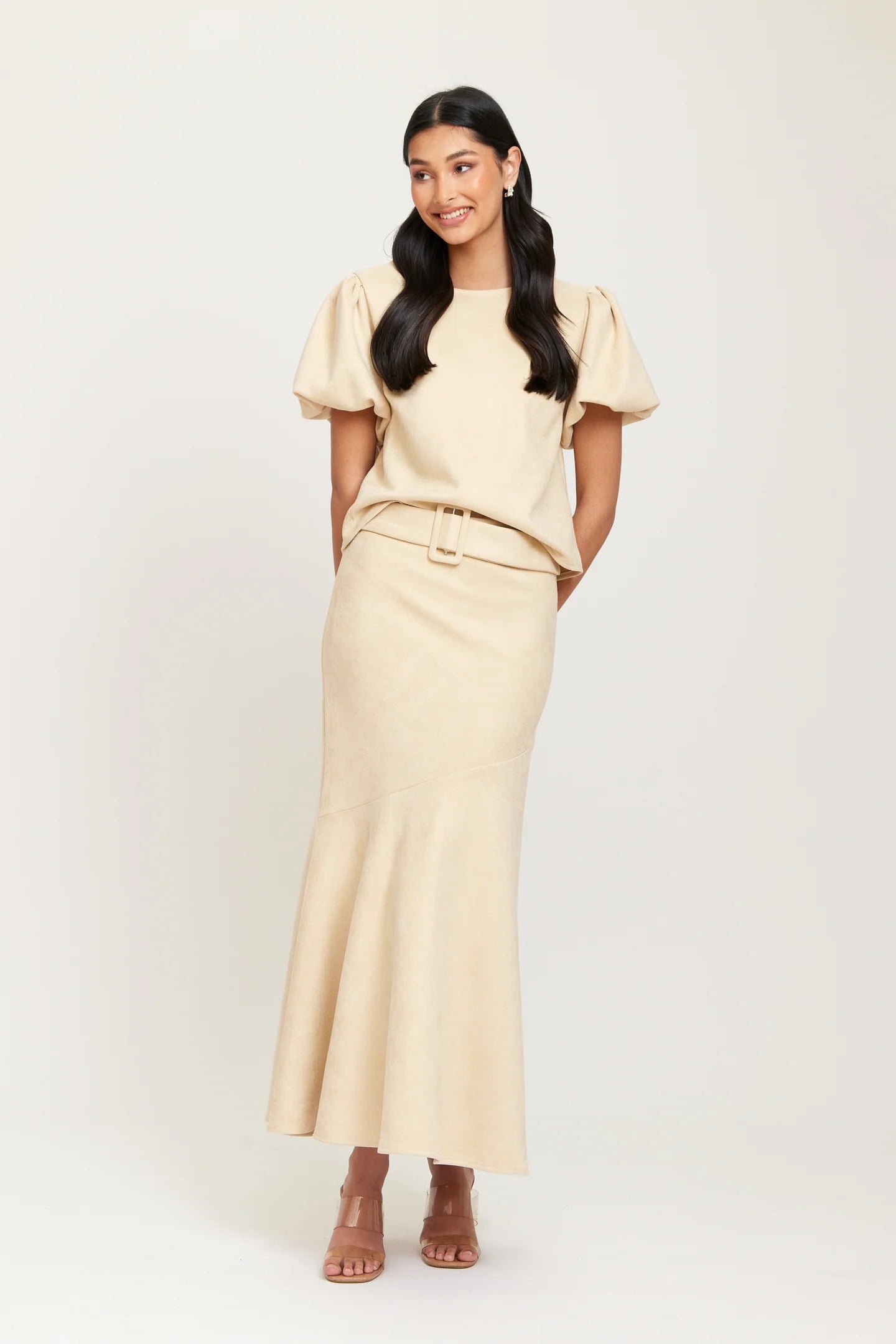 BEATA SUEDE SKIRT RUT&CIRCLE