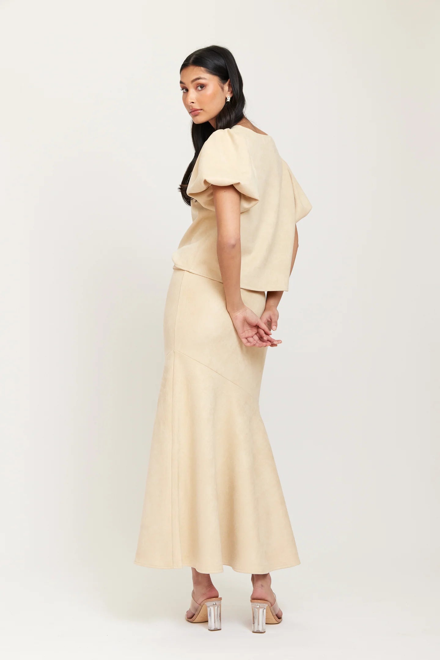 BEATA SUEDE SKIRT RUT&CIRCLE