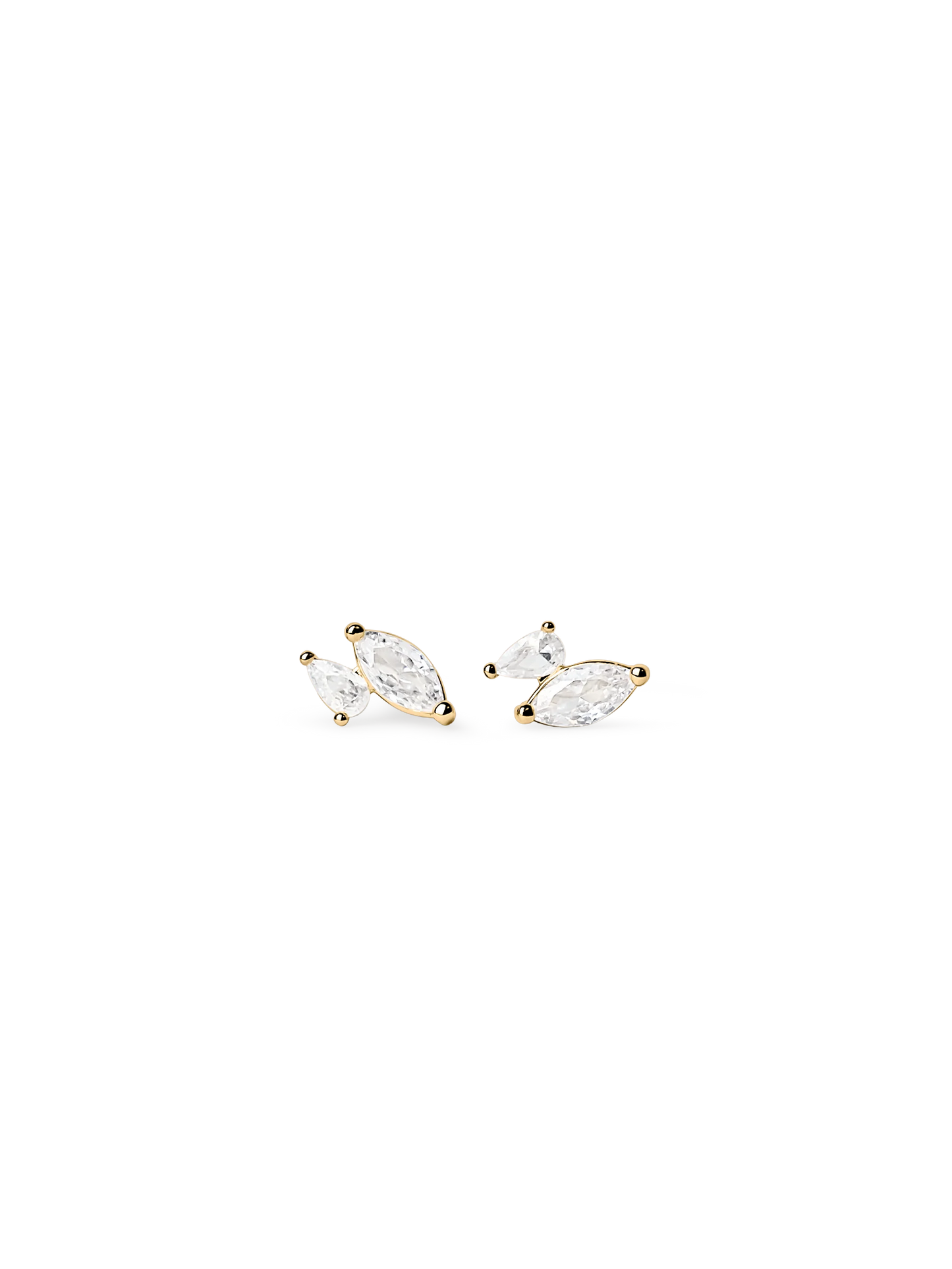 LUXE ZIRCONIA STUDS GULD