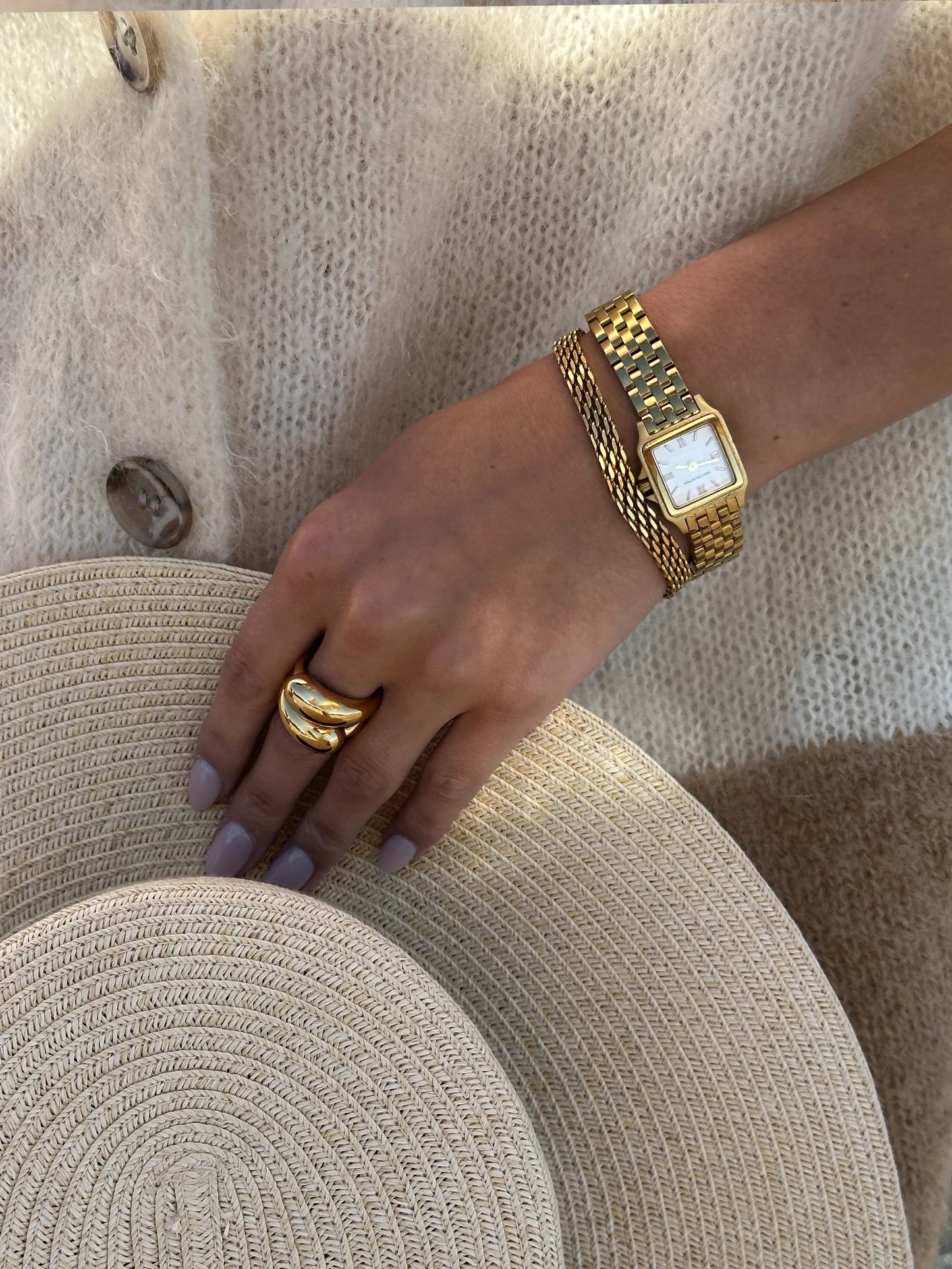 MESH LINK BRACELET GULD
