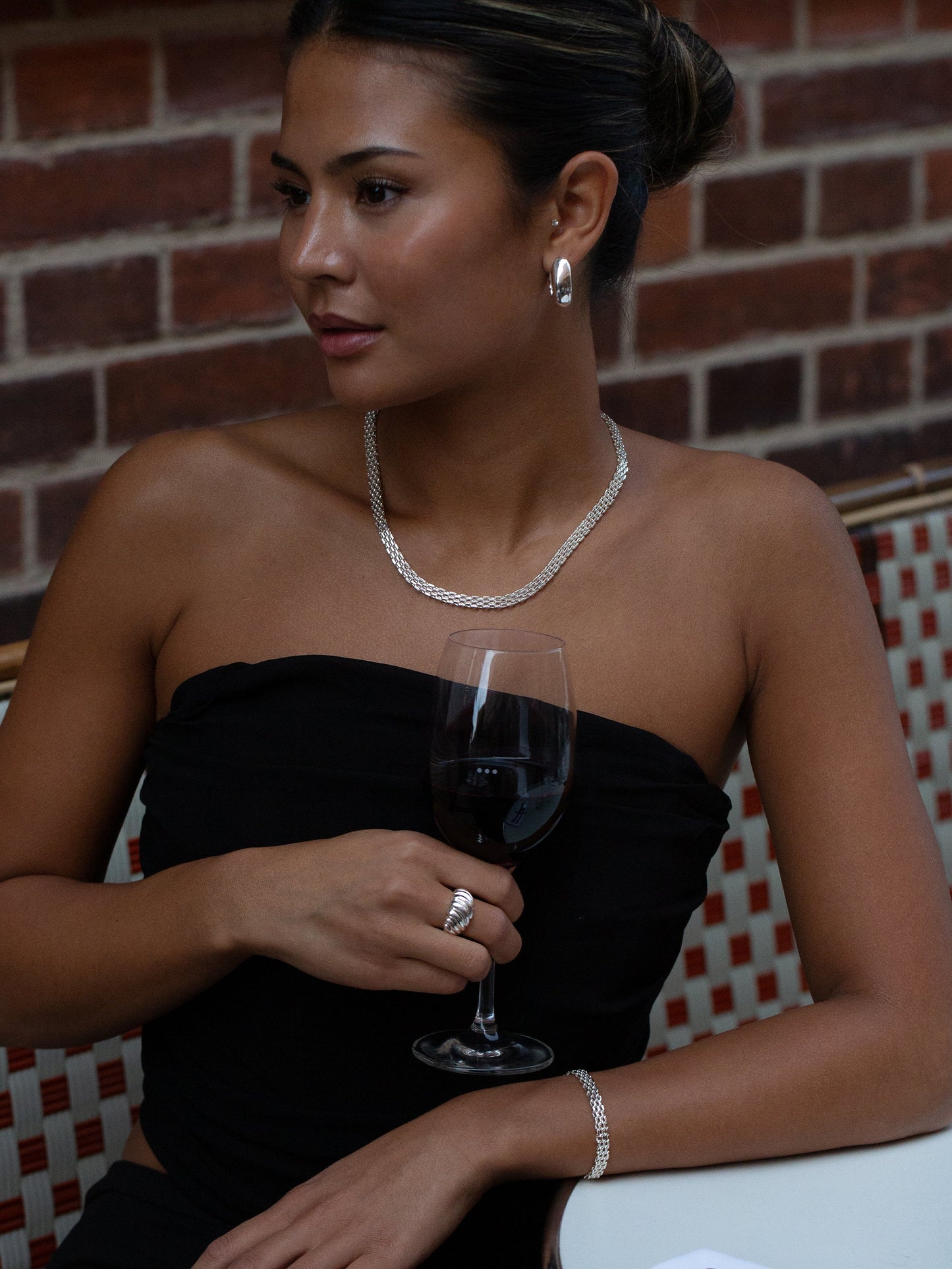 MESH LINK BRACELET SILVER
