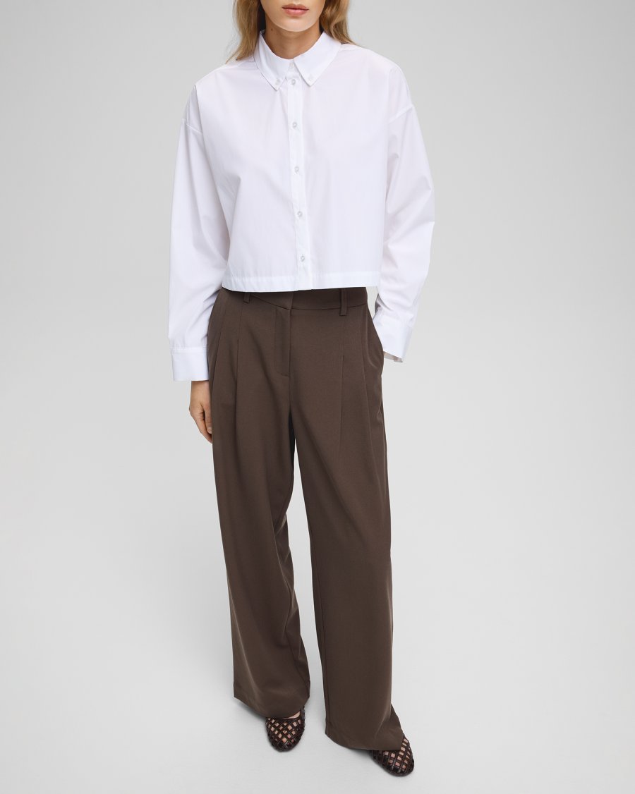 CROPPED WHITE SHIRT
