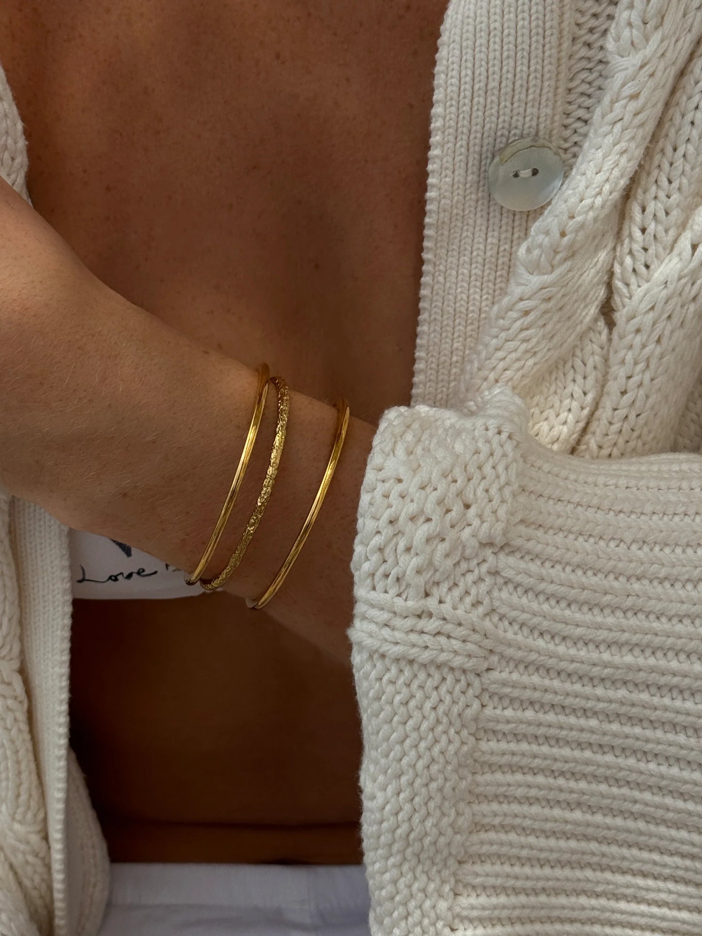 THIN BANGLE BRACELET GULD