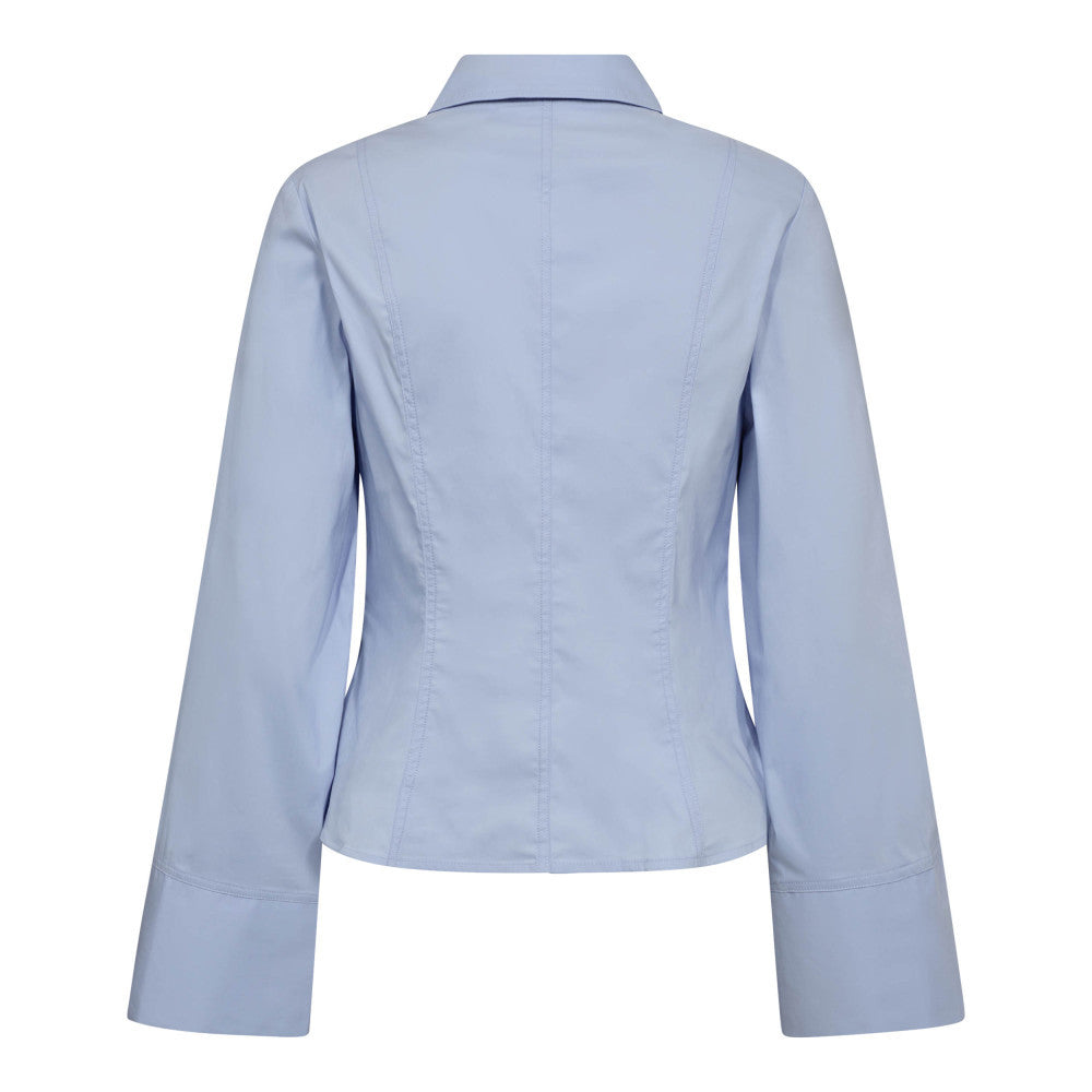 SANNA BELL SLEEVE SHIRT BLÅ