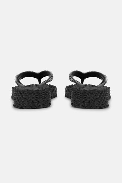 FLIP FLOP STENAR HÖG SULA SVART ILSE JACOBSEN