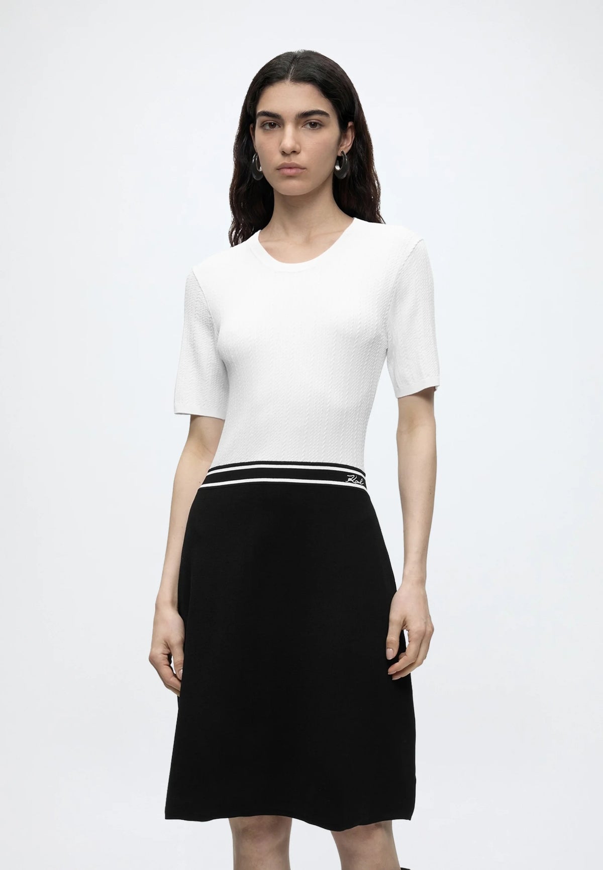 LOGO KNIT KLÄNNING KARL LAGERFELD