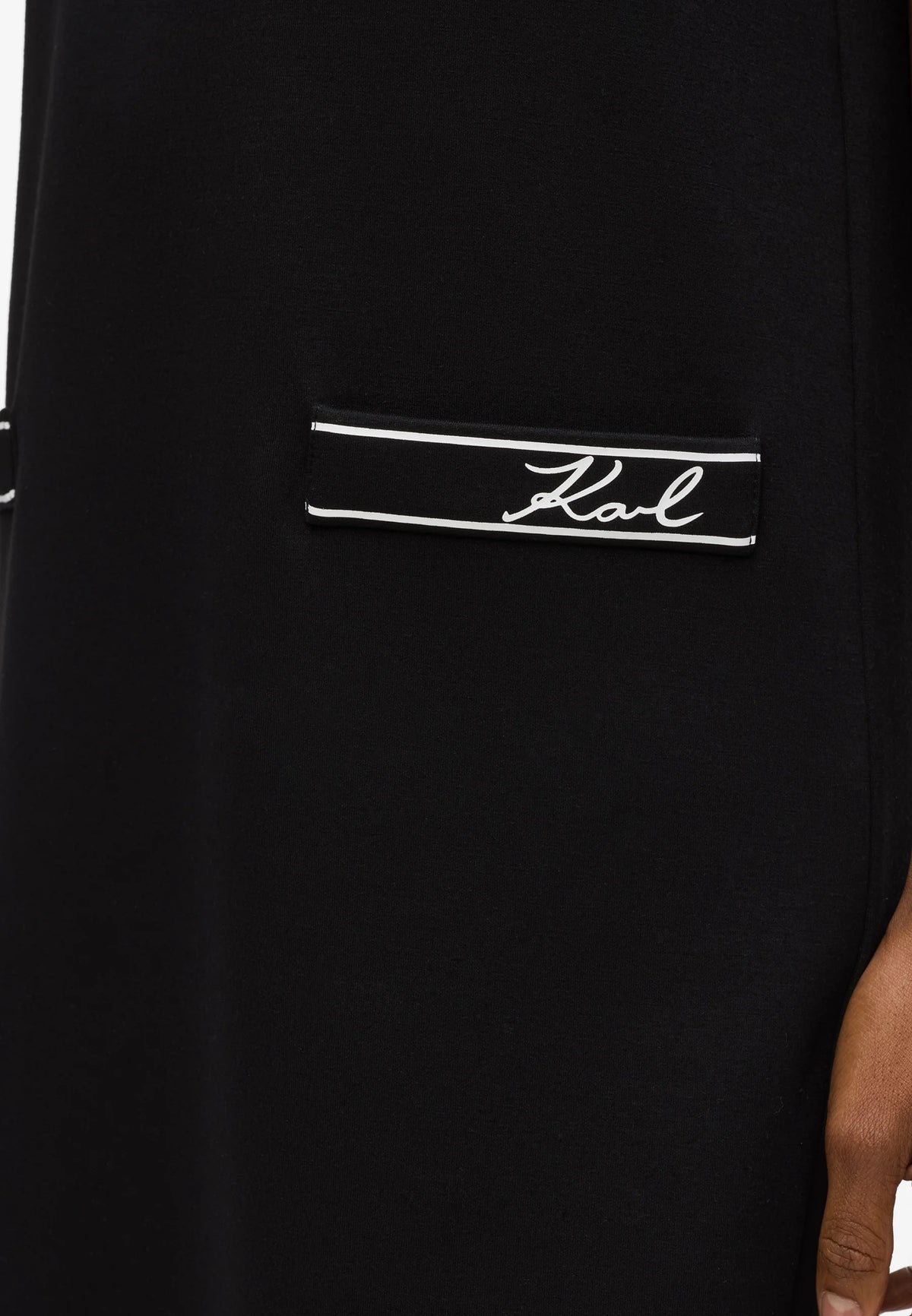 LOGO JERSEY KLÄNNING KARL LAGERFELD