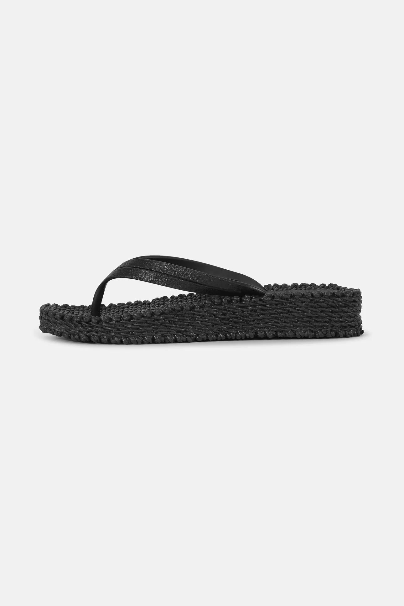 FLIP FLOP HÖG SULA GLITTER SVART ILSE JACOBSEN