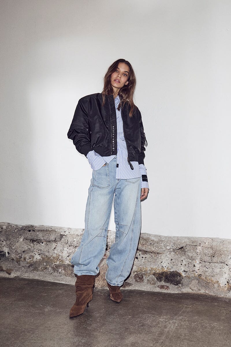 CROP BOMBER JACKA HAUTE LAMITIE