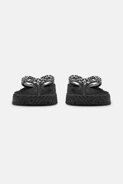 FLIP FLOP STENAR HÖG SULA SVART ILSE JACOBSEN