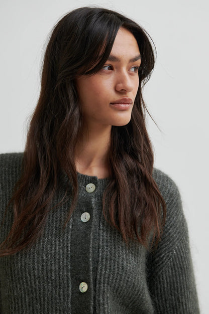 ANDREA KNIT RIB CARDIGAN SECOND FEMALE
