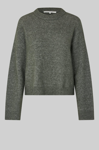 BROOK KNIT DROP SHOULDER O-NECK SECOND FEMALE