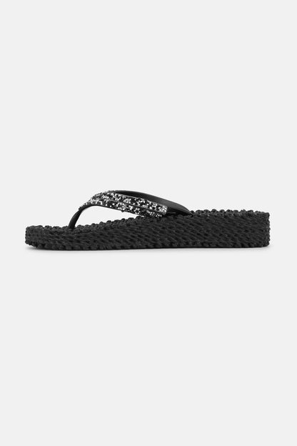 FLIP FLOP STENAR HÖG SULA SVART ILSE JACOBSEN