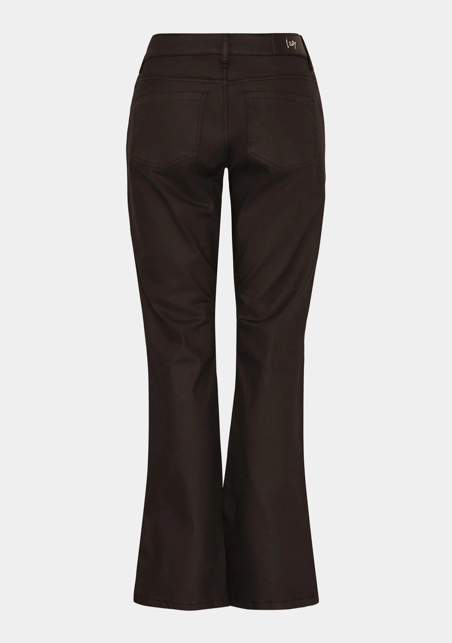 FLARE COATED PANT BROWN ISAY