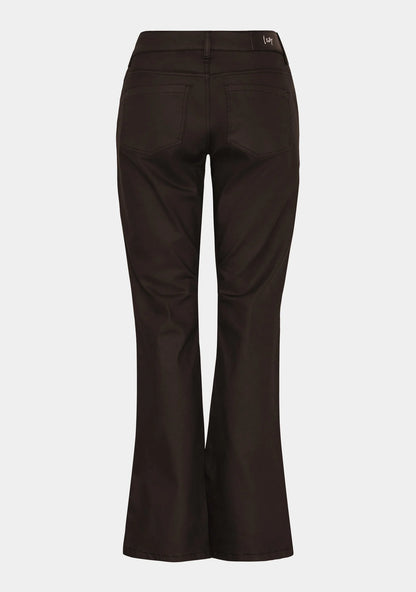 FLARE COATED PANT BROWN ISAY