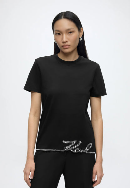 SIGNATURE HEM TSHIRT KARL LAGERFELD