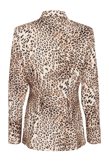 MAREEN LEOPARD SKJORTA GESTUZ