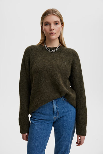 ALPHA PULLOVER DARK OLIVE