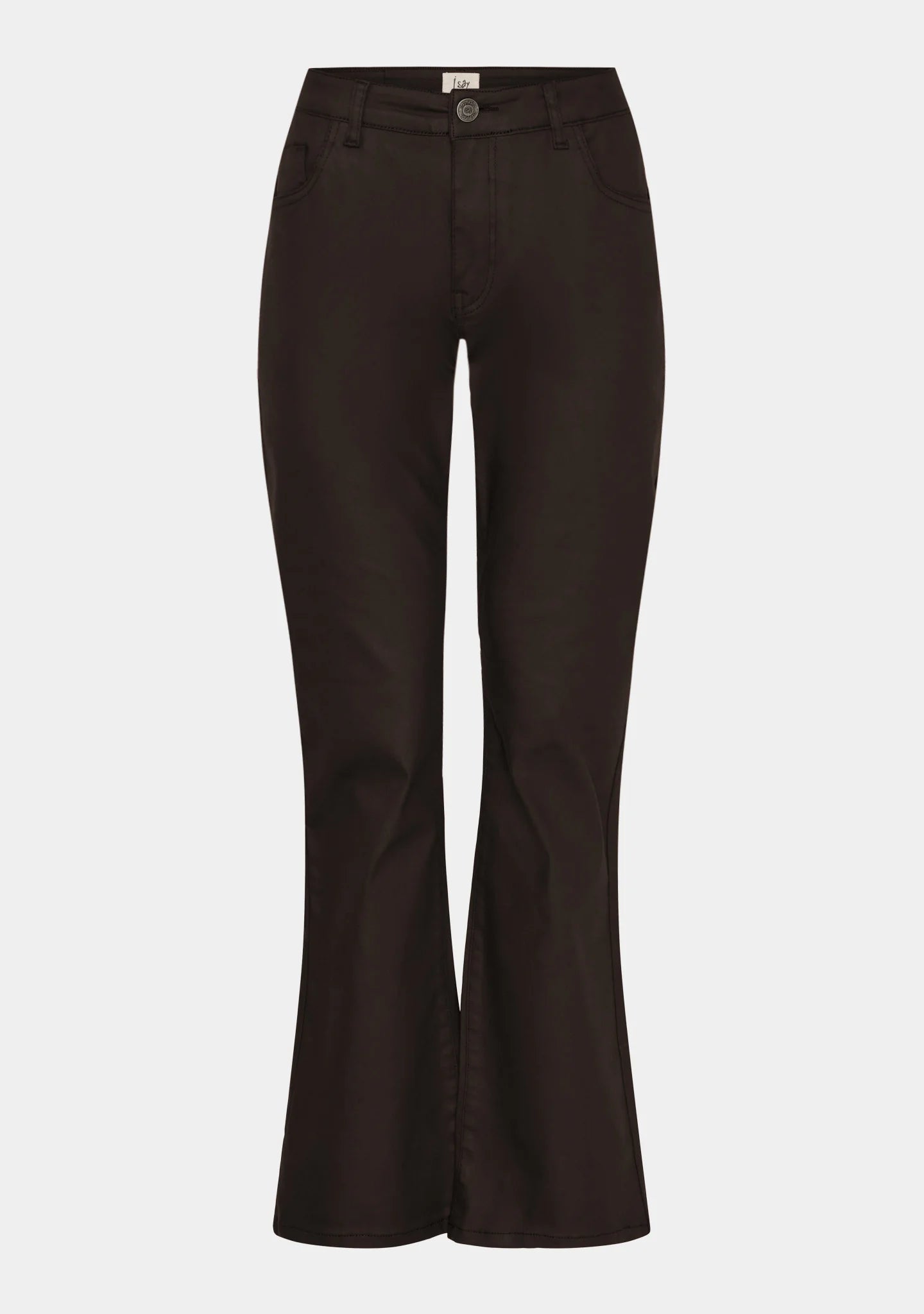 FLARE COATED PANT BROWN ISAY