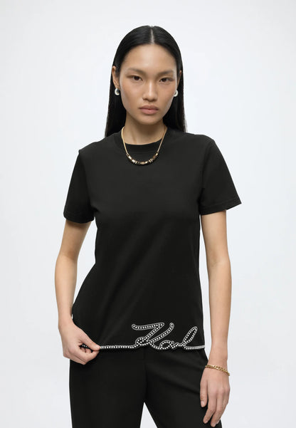 SIGNATURE HEM TSHIRT KARL LAGERFELD