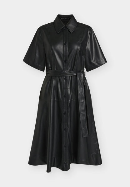 FAUX LEATHER KLÄNNING KARL LAGERFELD