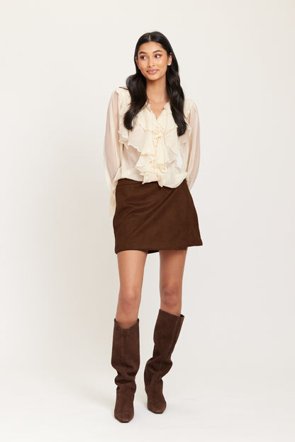 YLVA SUEDE SKIRT RUT&CIRCLE