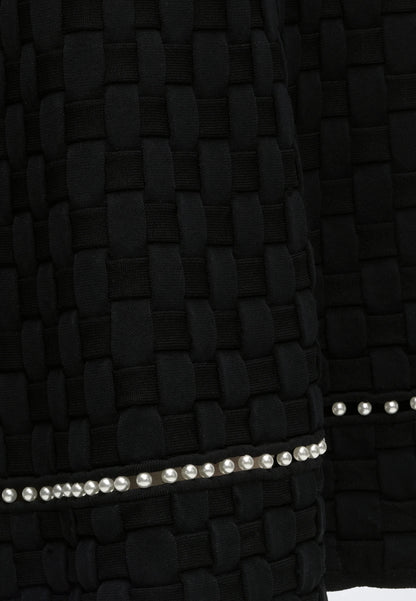 PEARL DETAILS KNIT SKIRT