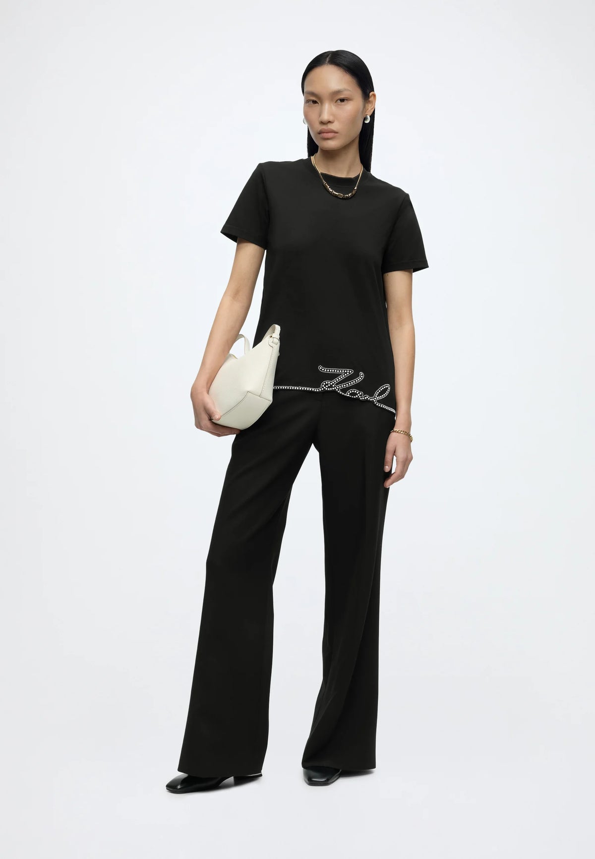 SIGNATURE HEM TSHIRT KARL LAGERFELD