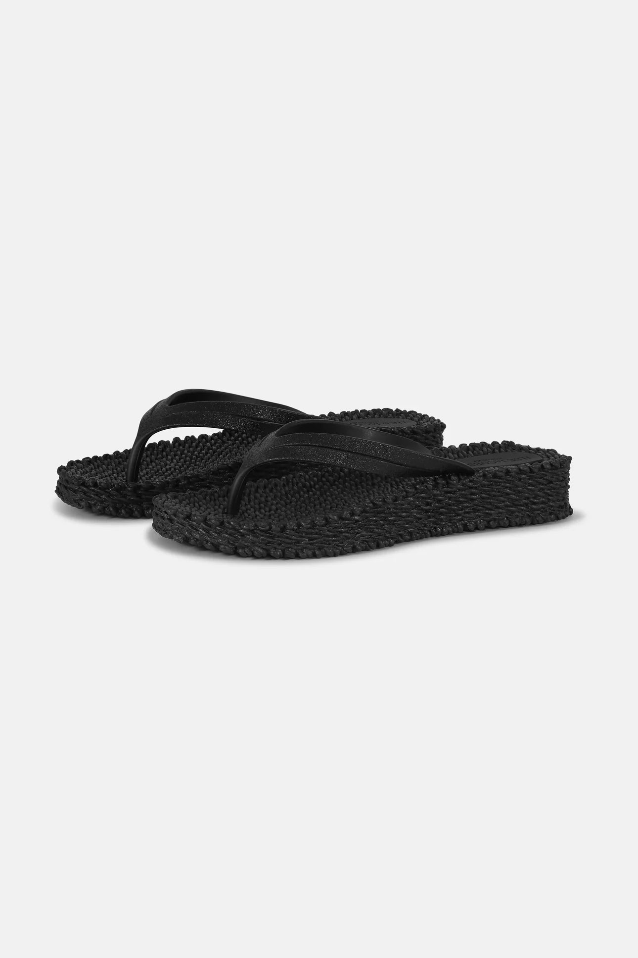 FLIP FLOP HÖG SULA GLITTER SVART ILSE JACOBSEN