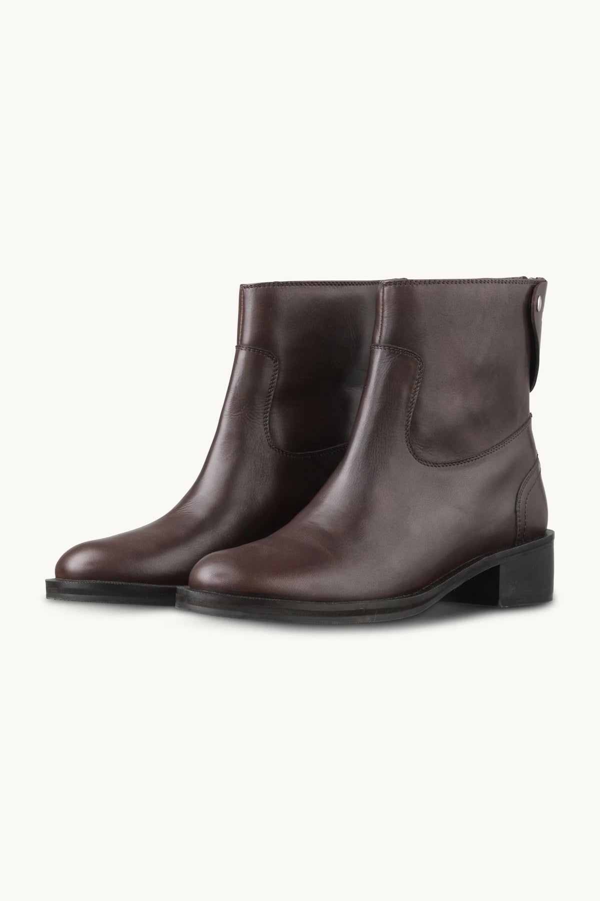 LÄDERBOOTS BRUN/SVARTA ILSE JACOBSEN