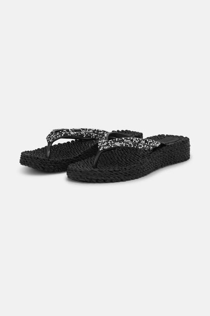 FLIP FLOP STENAR HÖG SULA SVART ILSE JACOBSEN