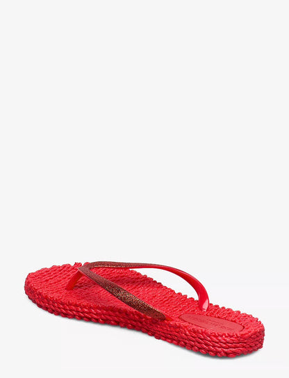 FLIP FLOP RÖDA GLITTER ILSE JACOBSEN