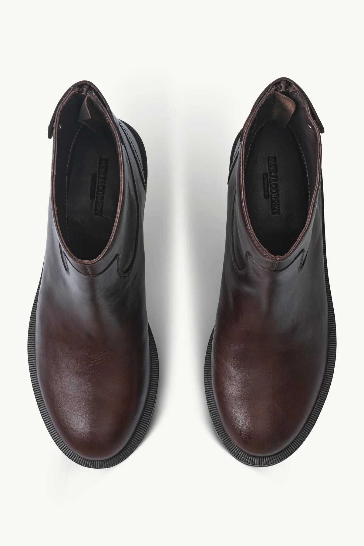 LÄDERBOOTS BRUN/SVARTA ILSE JACOBSEN