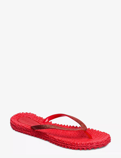 FLIP FLOP RÖDA GLITTER ILSE JACOBSEN