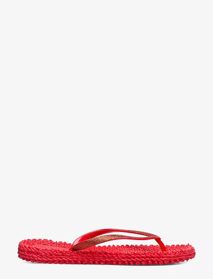 FLIP FLOP RÖDA GLITTER ILSE JACOBSEN