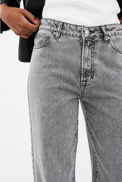 IVY MIA STUD WASH FADED GREY