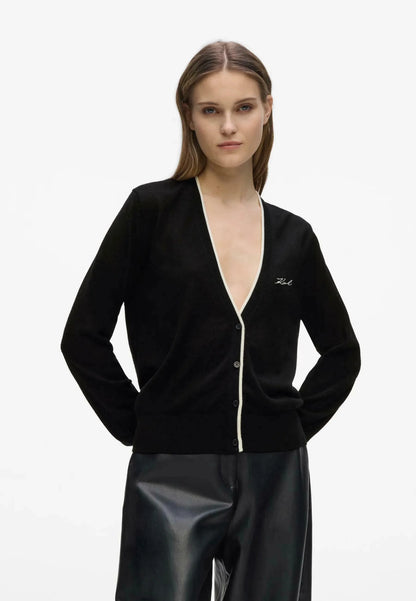 SIGNATURE CARDIGAN KARL LAGERFELD